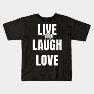 Opossum Live Laugh Love Kids T-Shirt